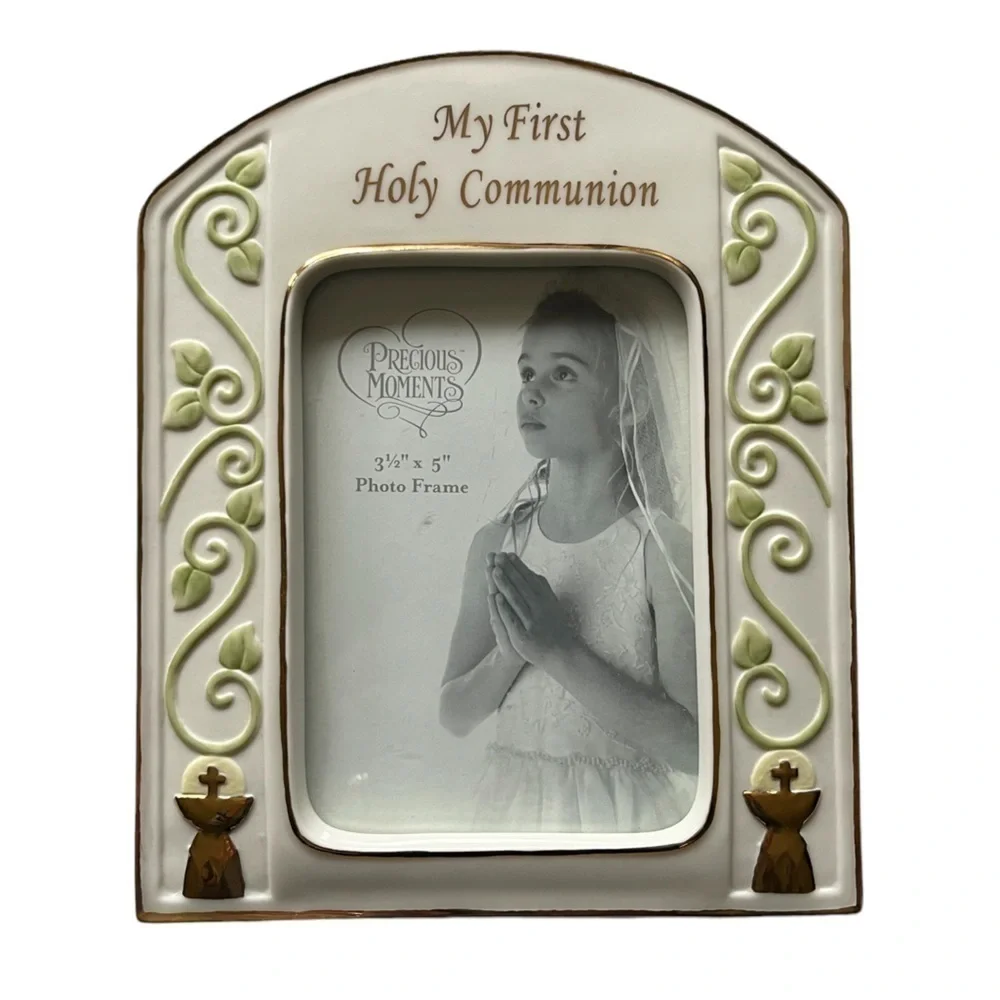 My First Communion Photo Frame by Precious Moments | Keepsake Gift